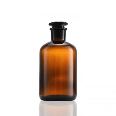 wholesale 30ml 60ml 120ml amber color glass small mouth Apothecary Scientific Lab Reagent Decorative Bottles