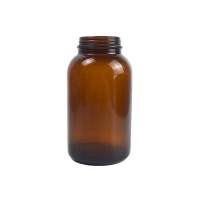 Wholesale Wide Mouth White Black Cap Pharmaceutical Medicine Bottle Glass 500ml