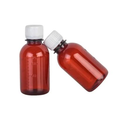 Wholesale Packaging Container PET Plastic Medical Bottle 150ml 200ml 250ml Cough Syrup Bottle With Screw Cap