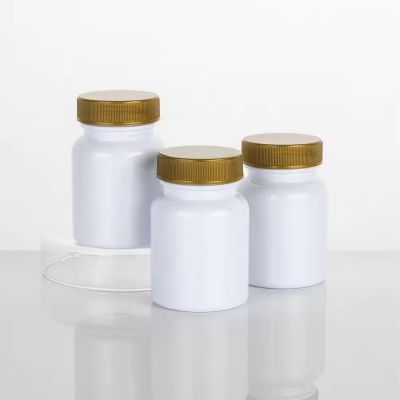 Wholesale Food Grade Jar 60cc PET Pill Bottle Plastic Medical Bottle Supplement Bottle With Screw Cap