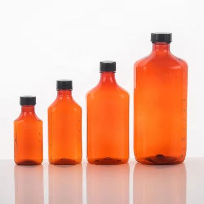 High Quality 150ml 200ml 500ml Cough Syrup Bottle PET Capsule Bottle Plastic Small Mouth With Screw Cap