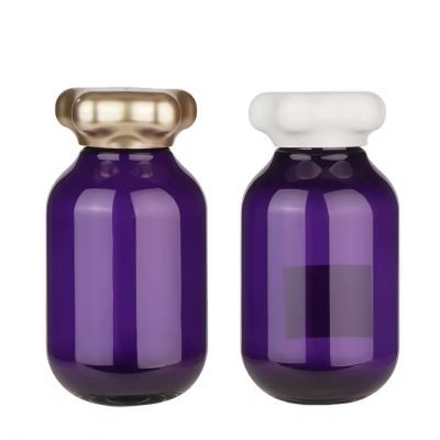 Wholesale Empty Custom Purple Plastic Pil Medicine Tablet Capsule Organizer Container Bottles Vials