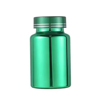 IN STOCK Metal Color Pill Bottle Empty Plastic Vial for Vitamin Supplement Nutrients Slimming Pills Capsule Tablets Packaging