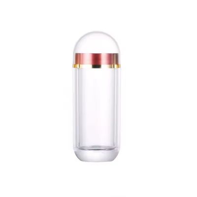 CUSTOM Plastic Bottle for Body Health Tablets Pill Bottles with Caps Transparent Bullet Shape Multi-Use Container Medicines 60CC