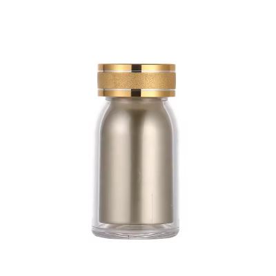 IN STOCK 80cc Empty Plastic Medince Pill Capsule Bottle with Cap and Inner Container for Pills Capsules Tablets Vitamin Maca
