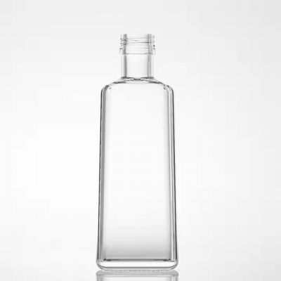 100Ml Custom Square Shaped Miniature Size Screw Top Finish Transparent Water Bottle For High