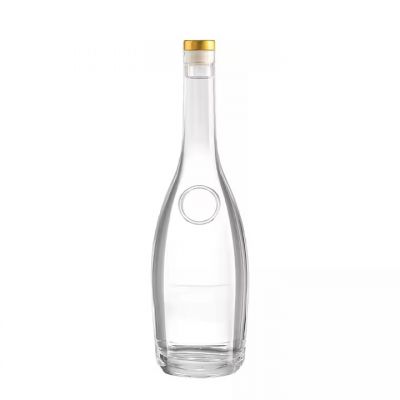 Empty heavy 70cl tequila spirit alcohol liquor bottles 700ml 750 ml frosted gin price decoration glass bottle