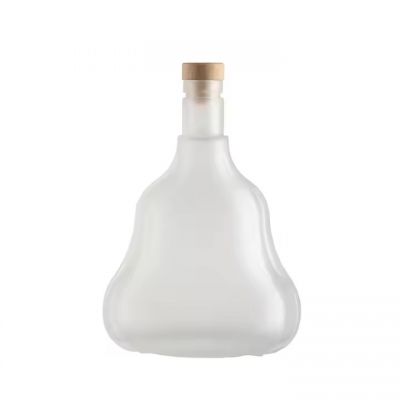 Top sales round shape 700ml 750ml vodka glass bottle for spirit gin vodka whisky