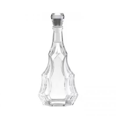 custom design sample luxury glass liquor bottle 500ml