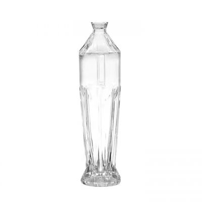 Sealed Empty Clear Glass Liquor Bottle 200ml 500ml 700ml Gin Whiskey Vodka Spirit Liquor Gin Bottle with Lid