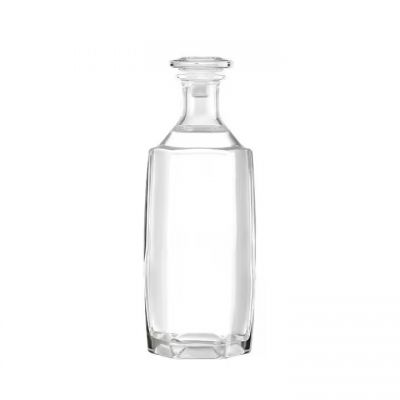 Bottle 500ml Hexagon glass juice drinking Vodka Brandy Whisky bottles