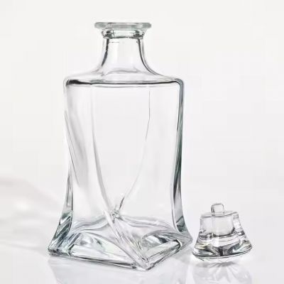 Down-Stream Processing Super Flint 750ml Gin Glass Bottles With Decorations