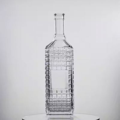 Empty classic extra flint 700ml 750ml 1000ml spirits vodka whisky liquor with stopper