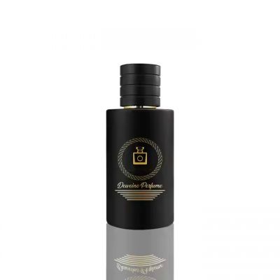 New Design Cylinder Perfume Bottle 50ml Empty Perfume Bottles 100Ml Black Perfume Bottle With Box Packaging and Round Lid