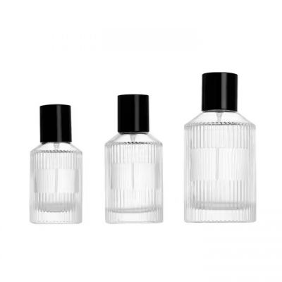 15mm Perfume Bottle Vertical Cylindrical Slant Shoulder 50ml 100ml Fine Spray Perfume Dispensing Gass Bottle