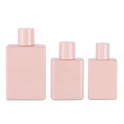 Factory Direct Sales 30ml 50ml 100ml Glass Luxury Perfume Bottle Empty Flat Square Fine Mist Atomizer Spray Bottles With Lids