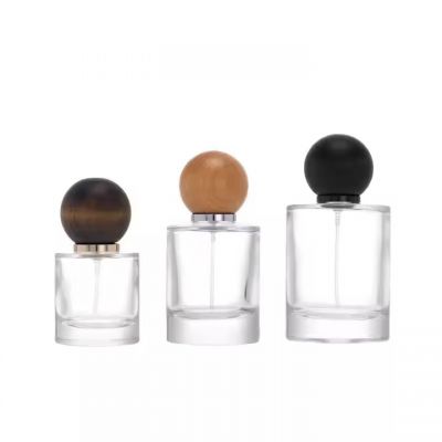 30ml 50ml 100ml Round Glass Perfume Bottle Thick Bottom Empty Luxury Perfume Bottle Packaging Bottles for Perfume With Ball Cap