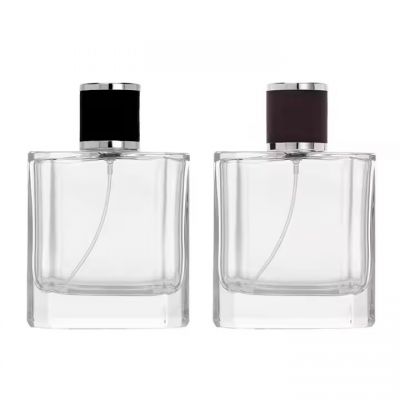Wholesale Luxury Perfume Bottle Custom Empty 100ml Portable Spray Bottle Unique Crystal Glass Perfume Bottles With Leather Caps