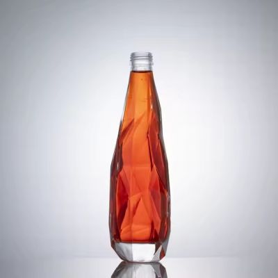 Customized 500ml Extra Flint Glass Bottle for Gin Vodka Whisky Whiskey Tequila Liquor Tiny Bottles Small Glass