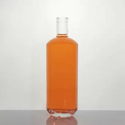Wholesale clear Liquor Bottle 750ml 1000ml Empty Presenter Vodka Whisky Gin Tequila Brandy Rum Glass Bottles