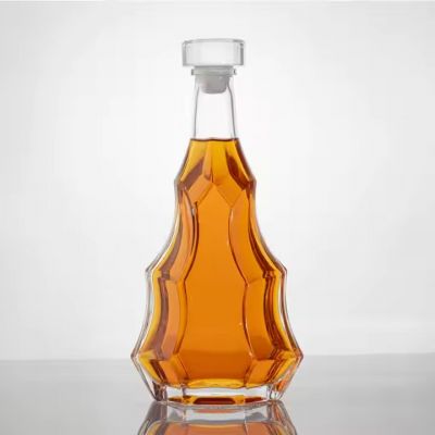 500ml Glass Spirit Bottle 620g for Beverage Fruit Juice Liquor & Tequila Brandy Whisky Gin with Cork