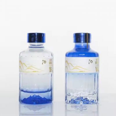 Wholesale 100ml Vodka Whisky Gin Tequila Brandy Rum Glass Bottle Packaging