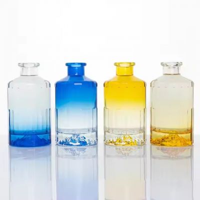 Empty Glass Liquor Bottle Vodka Gin Bottle with Glass Cap Glass Bottle