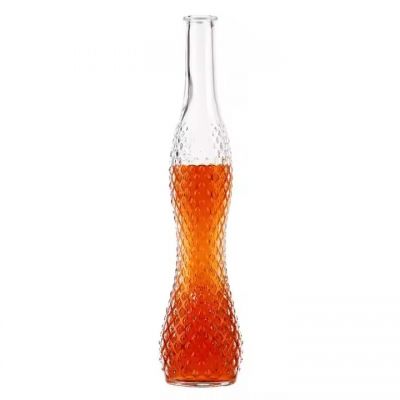 High-End Round Glass Liquor Bottles for Whisky Vodka Tequila Brandy Bottles With Cork Top or Screw Top Custom Design