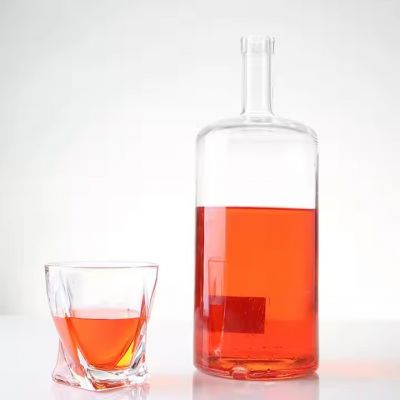 Wholesale Empty Manufacture of the Whiskey Rum Vodka Gin the Brown Bottle 1000ml for Spirits with Lids