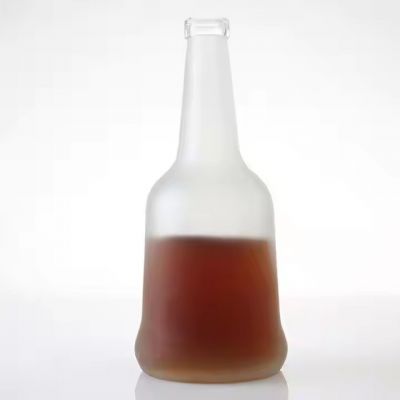 Wholesale Price Matte Export 500ml Beverage Juice Sodas Packaging Frosted Liquor Wine Whisky Glass Bottle With Cork