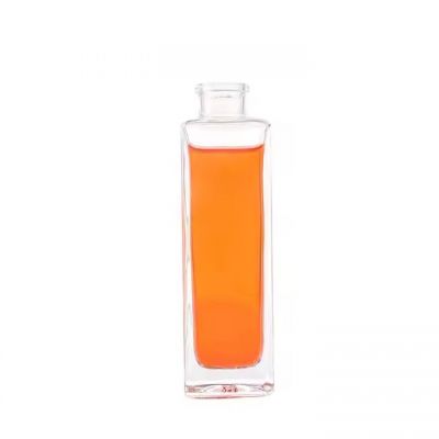 Custom Designed 500ml 300ml 750ml Square Glass Bottles Aluminum Cap Luxury Whiskey Brandy Spirits Satisfaction Guaranteed Cork