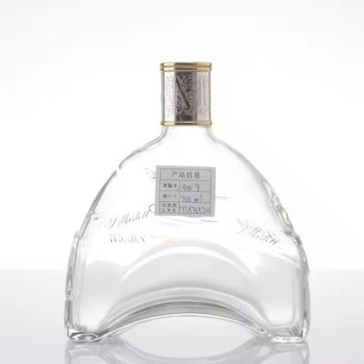 700ml Louis XIThreesome Spirit Glass Bottle Vodka Whiskey Brandy Rum Empty Bottle With Cork Aluminum Cap