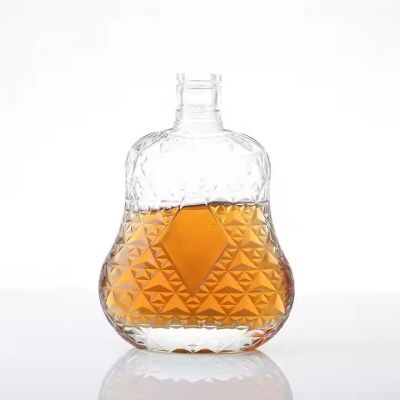 Factory Produced Wholesale Empty Packaging 100ml 500ml 700ml 750ml Glass XO Whisky Vodka Wine Water Bottle OEM ODM