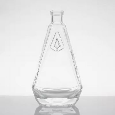 Factory Custom Shape 100ml 200ml 375ml 500ml 750ml Glass Wholesale Rum Whiskey Liquor Gin Wine Spirit Vodka Bottle With Cork