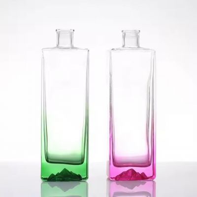 500ml Iceberg Bottles Unique Vodka Whisky Glass Wine Vodka Whisky Tequila Liqueur Brandy High White Glass Screen Printing