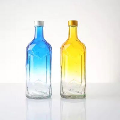 Custom 750ml Glass Bottle Whisky Liquor Custom Shape Gin Rum Vodka Tequlia Whisky 750 ml Glass Bottles