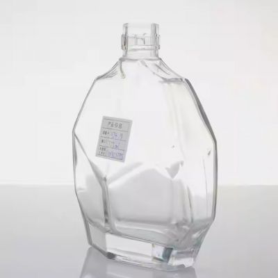 Manufacturer Wholesale Empty Gin Spirit Botellas De Vidrio Frosted Glass Bottles for Liquor 750Ml With Lid