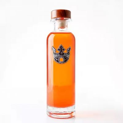 Glass Bottles Manufacture 750ml 1L 5L Botellas De Vidrio for Vodka Tequila Rum Liquor Spirit Glass Whisky Bottle Cheap Price