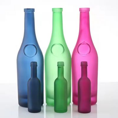 100ml Matt Glass Bottle Manufacturers Custom Spirit 50cl 75cl Brandy Vodka Glass Bottles for Alcoholic Beverages