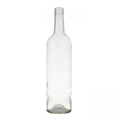 Custom Logo 375ml 500ml 700ml 750ml Super Flint Glass Liquor Bottle Whisky and Vodka Tequila Glass Beverage Bottles Wholesale
