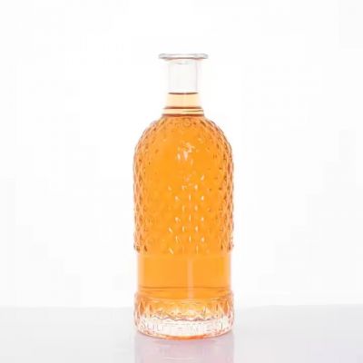750ml Bottle for Vodka Rum Brandy Gin Whiskey Custom 375ml 500ml 1000ml Luxury Glass Bottle with Label