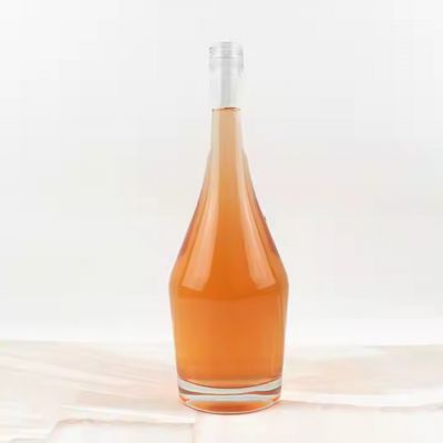 750ml Vokda Bottle for Liquor Whiskey Rum Gin Luxury Glass Bottle Custom Label Color 375ml 500ml 1000ml