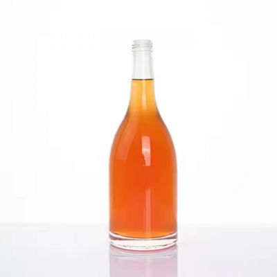 750ml Bottle Vodka Glass Bottle White Cylinder Glass Bottle Supplies Custom 375ml 500ml 750ml for Whiskey Rum Brandy