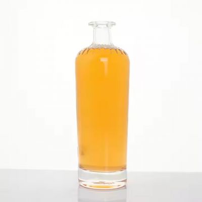 750ml Glass Bottle for Vodka Whiskey Rum Brandy Gin Custom Spirit Bottle 375ml 500ml 1000ml Drinking Glass Bottle Factory