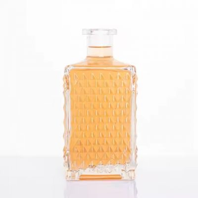 750ml Bottle Glass with Cork Custom Glass Bottle Liquor Whiskey Vodka Brandy Wholesale Liquor Glass Bottle