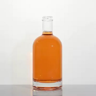 Custom Frosted 750ml Glass Bottle Cork Whisky Brandy Tequila Vodka Glass Bottle Vendors Custom 375ml 500ml 750ml 1000ml