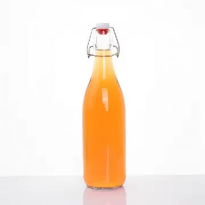 750ml Swing Cap Glass Bottle factory Customized bottle with own logo vodka tequila