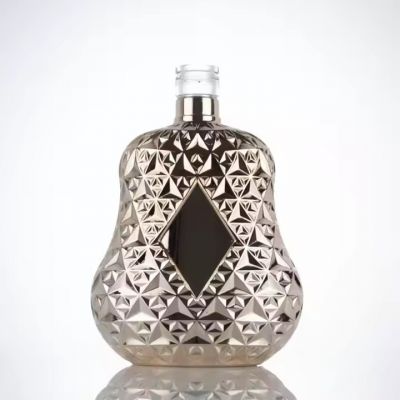 Elector Plating Custom Extra Flint Oslo Apothek 750ml 700ml Glass Bottle of Gin Tequila Whisky Vodka Rum