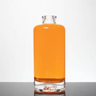 Free Sample Heavy Base Super Flint 500mL Square Glass Bottle for Liquor With Cork Top