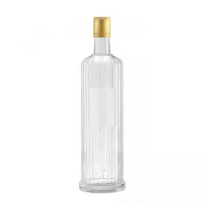 Hot Sale Clear 750ml Vodka Beverage Drinking Alcohol Red Wine Liquor Mineral Water Glass Bottles With Cork